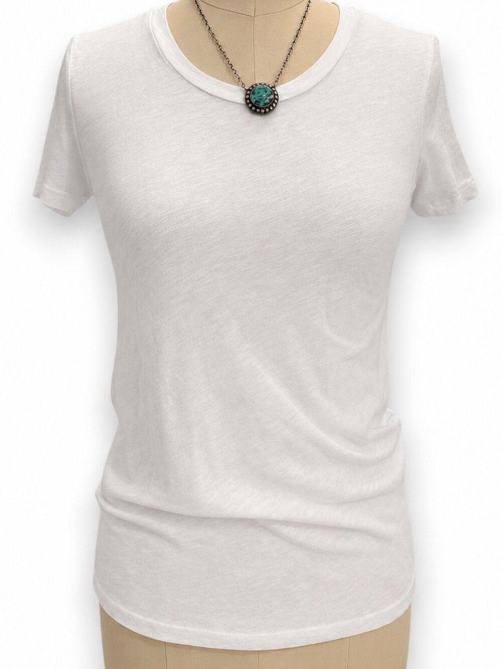 💋 🌟 J. Crew Vintage Cotton Tee Shirt | ClassicWhite | Size XS | Pristine Cond. - Picture 3 of 9